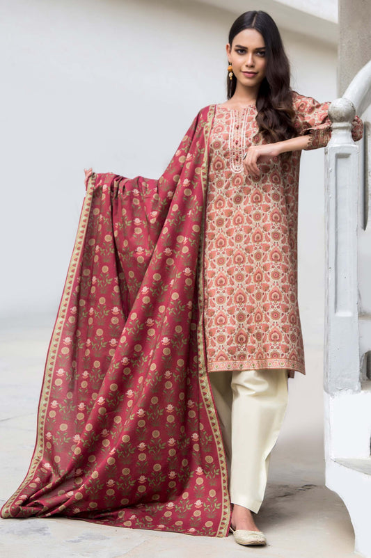 Unstitched 2 Piece Digital Printed Cambric Suit