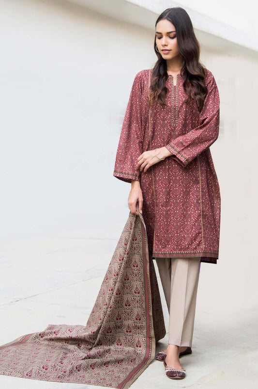 Unstitched 2 Piece Printed Cambric Suit