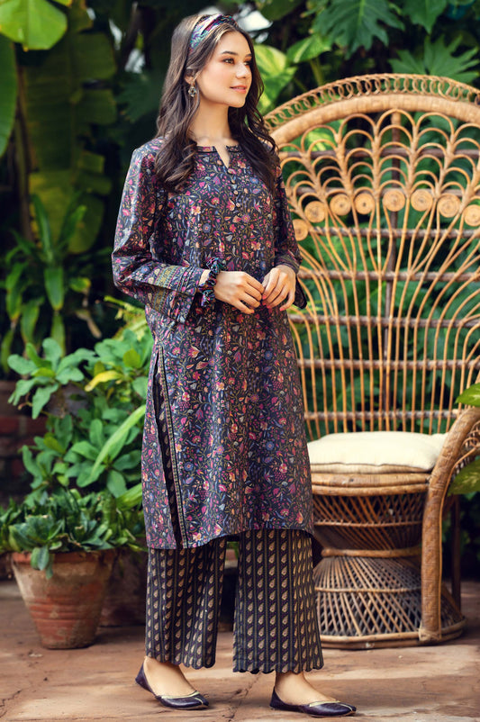 Unstitched 2 Piece Printed Cambric Suit