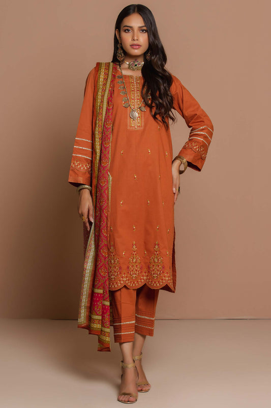 Unstitched 2 Piece Embroidered Cambric Suit