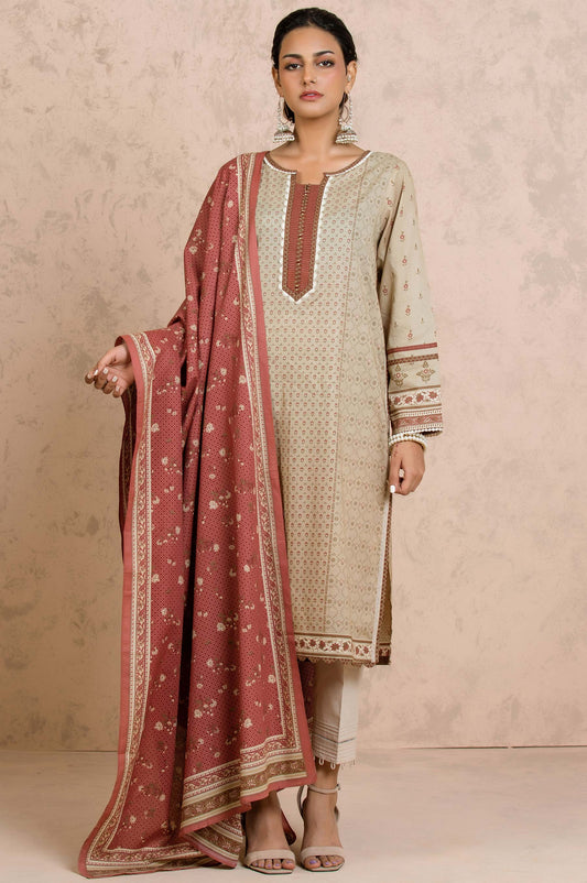 Unstitched 2 Piece Printed Cambric Suit