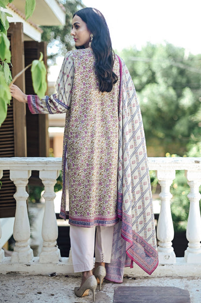Stitched 2 Piece Printed Karandi Suit