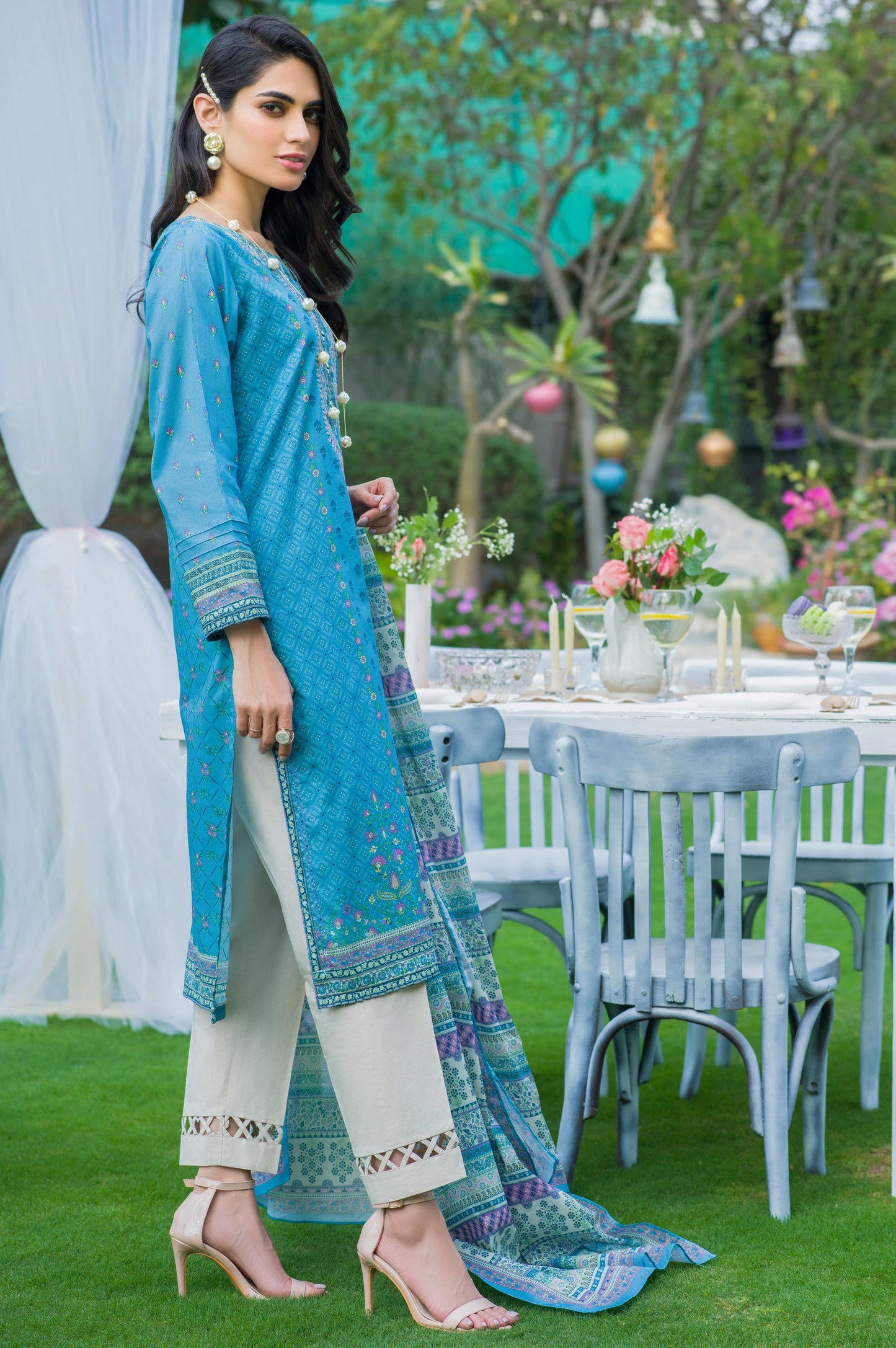 Stitched 2 Piece Embroidered Lawn Suit
