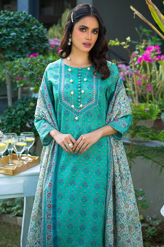 Unstitched 2 Piece Printed Lawn Suit