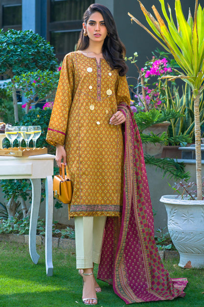 Stitched 2 Piece Printed Lawn Suit