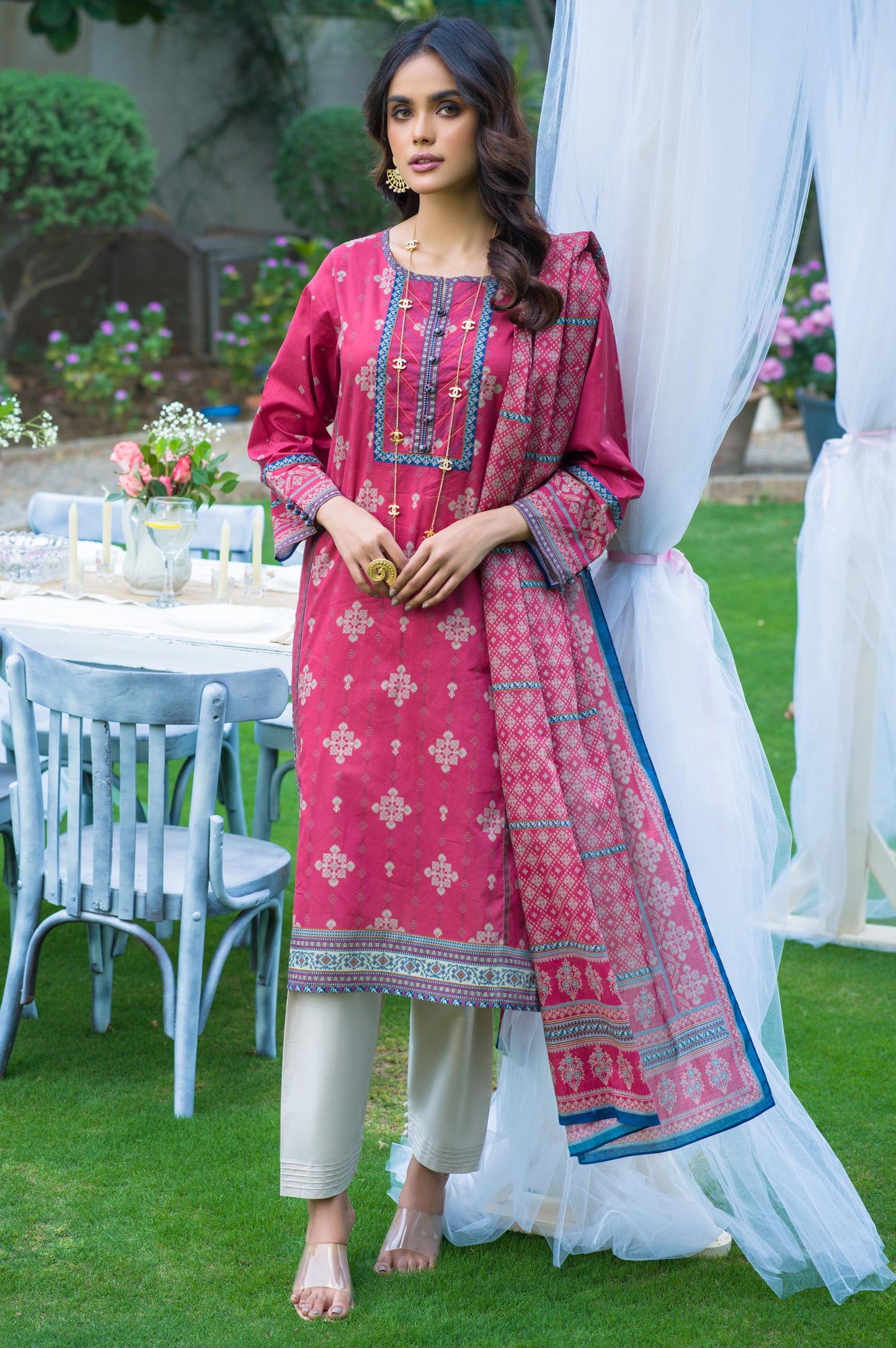 Stitched 2 Piece Printed Lawn Suit