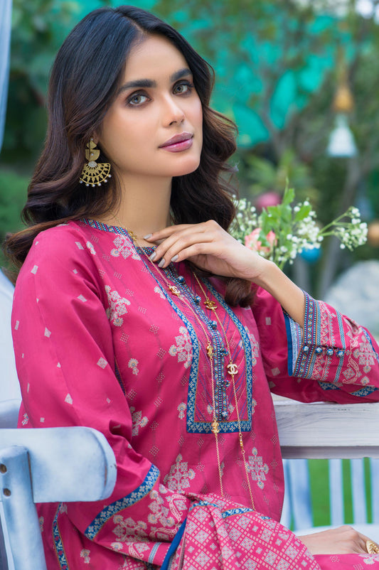 Unstitched 2 Piece Printed Lawn Suit