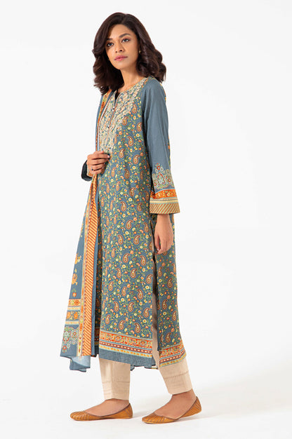 Stitched 2 Piece Embroidered Lawn Suit