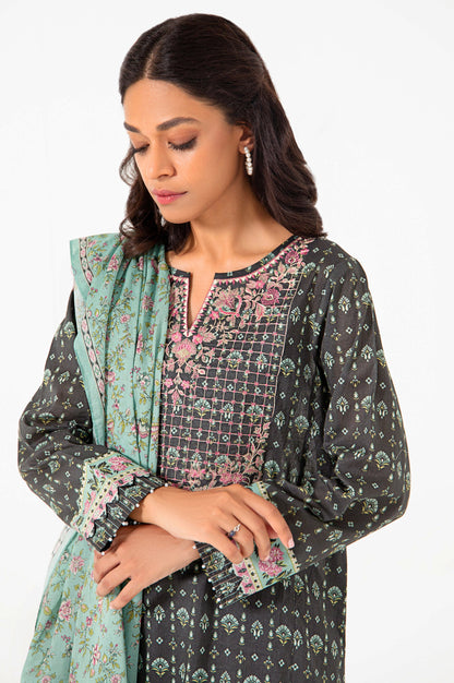 Stitched 2 Piece Embroidered Lawn Suit