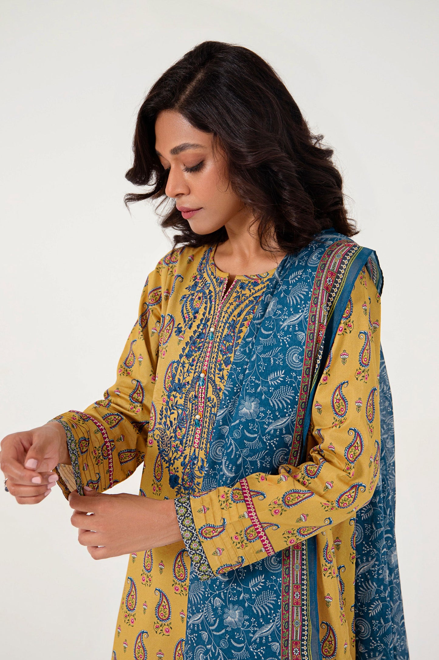 Stitched 2 Piece Embroidered Lawn Suit