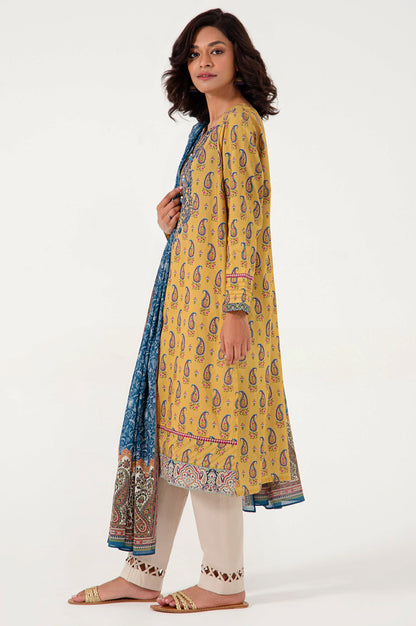 Stitched 2 Piece Embroidered Lawn Suit