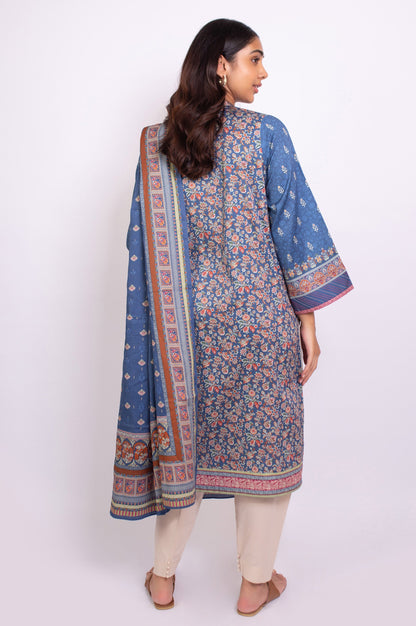 Unstitched 2 Piece Printed Cottel Suit