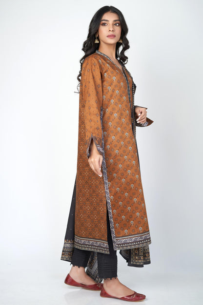 Unstitched 2 Piece Printed Cottel Suit