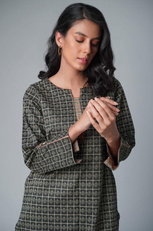 Stitched 2 Piece Printed Lawn Suit