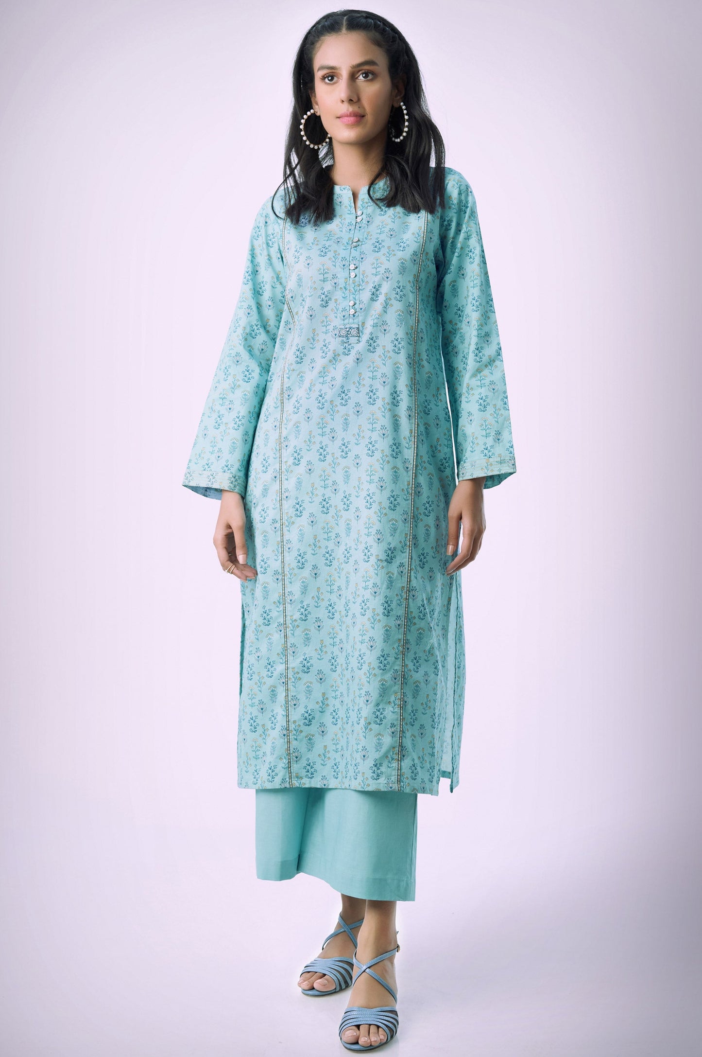 Unstitched 2 Piece Printed Lawn Suit