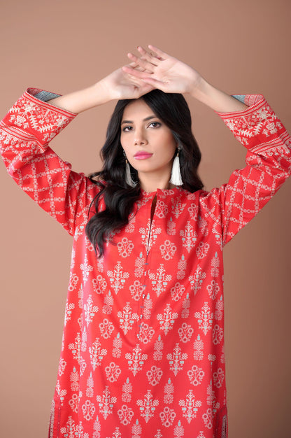 Unstitched 2 Piece Printed Lawn Suit