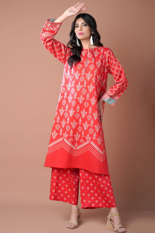 Stitched 2 Piece Printed Lawn Suit