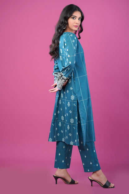 Unstitched 2 Piece Printed Lawn Suit