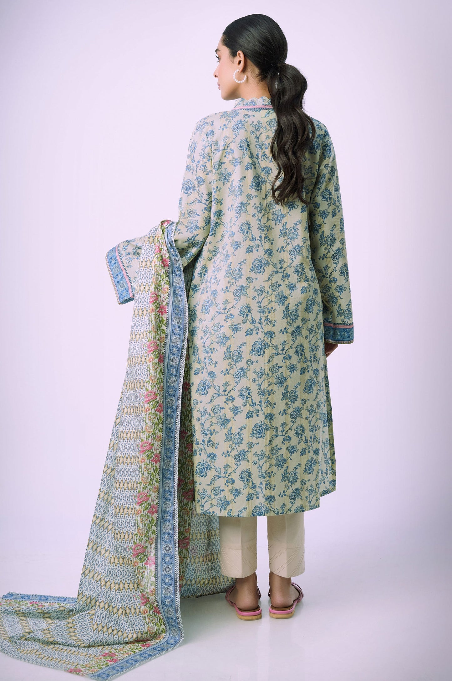 Unstitched 2 Piece Printed Lawn Suit
