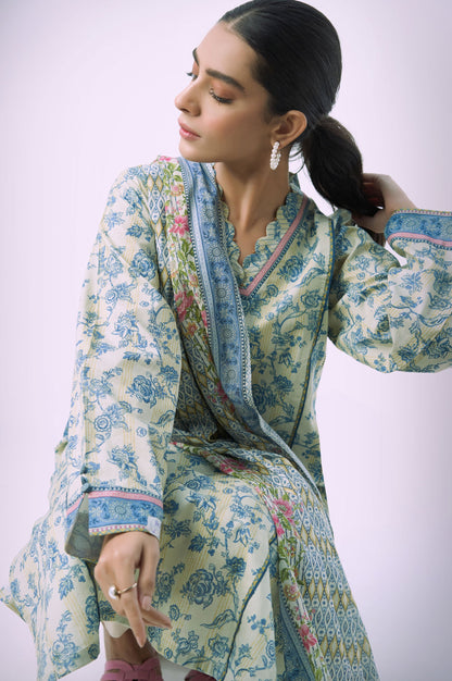 Stitched 2 Piece Printed Lawn Suit