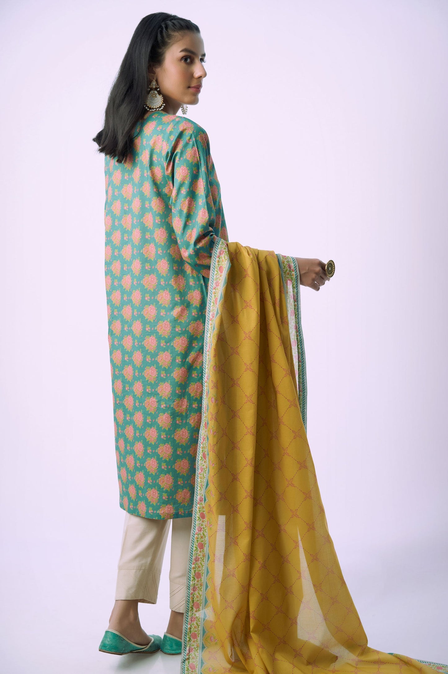 Unstitched 2 Piece Printed Lawn Suit