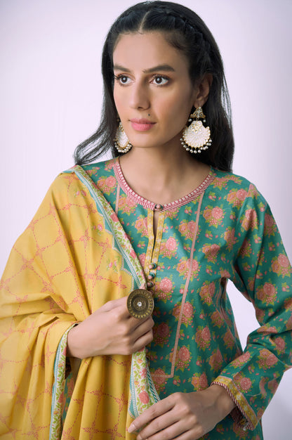 Unstitched 2 Piece Printed Lawn Suit