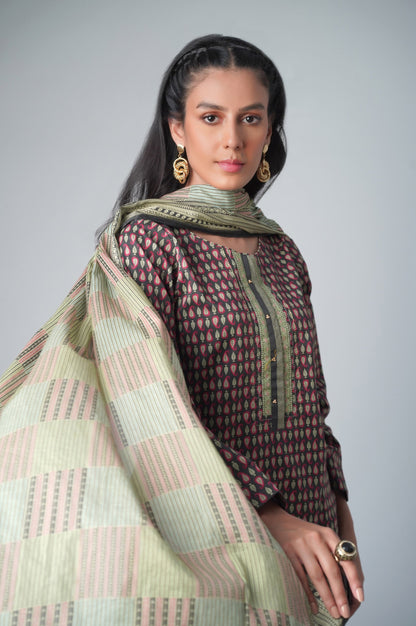 Stitched 2 Piece Printed Lawn Suit