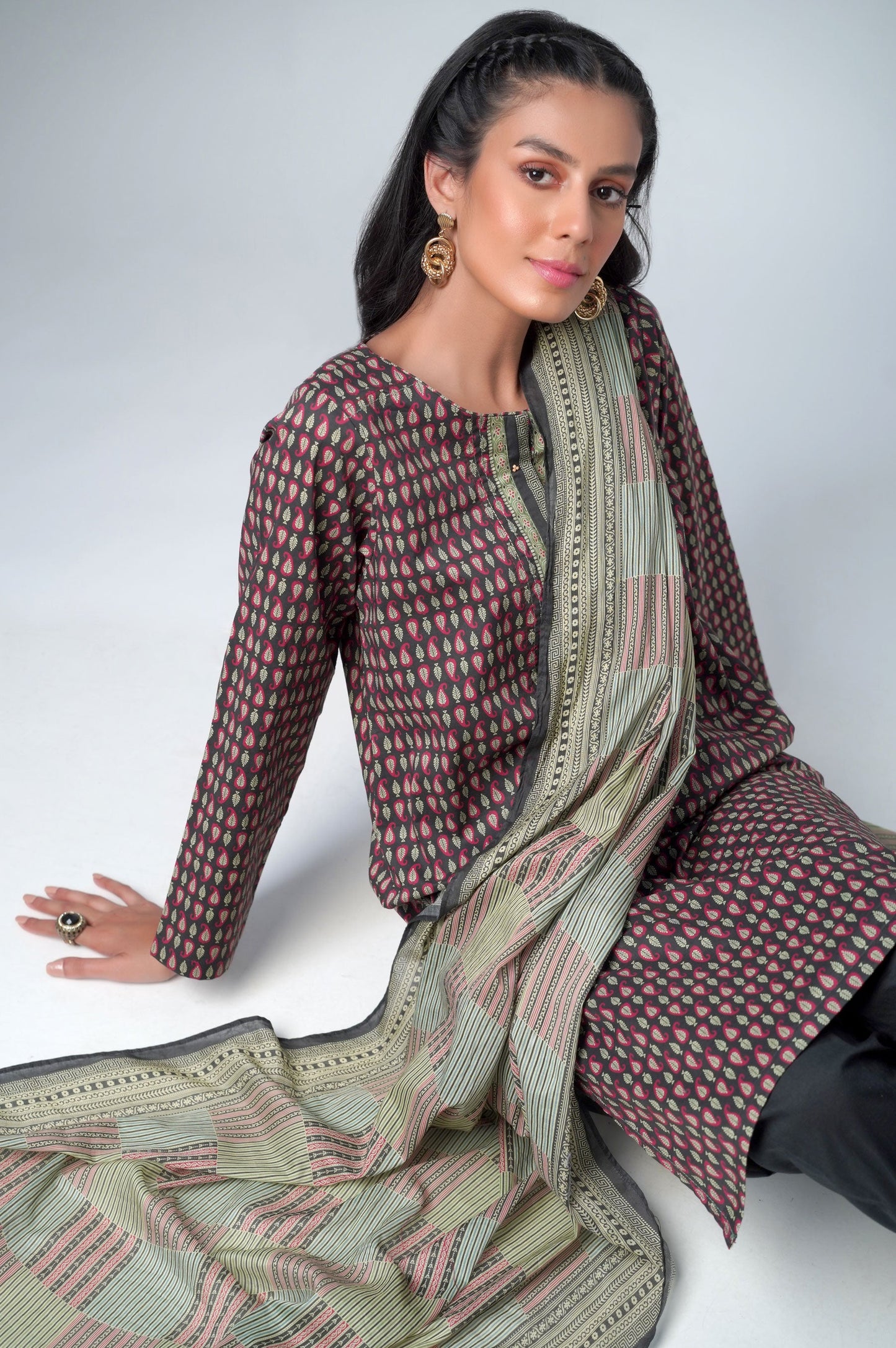 Stitched 2 Piece Printed Lawn Suit