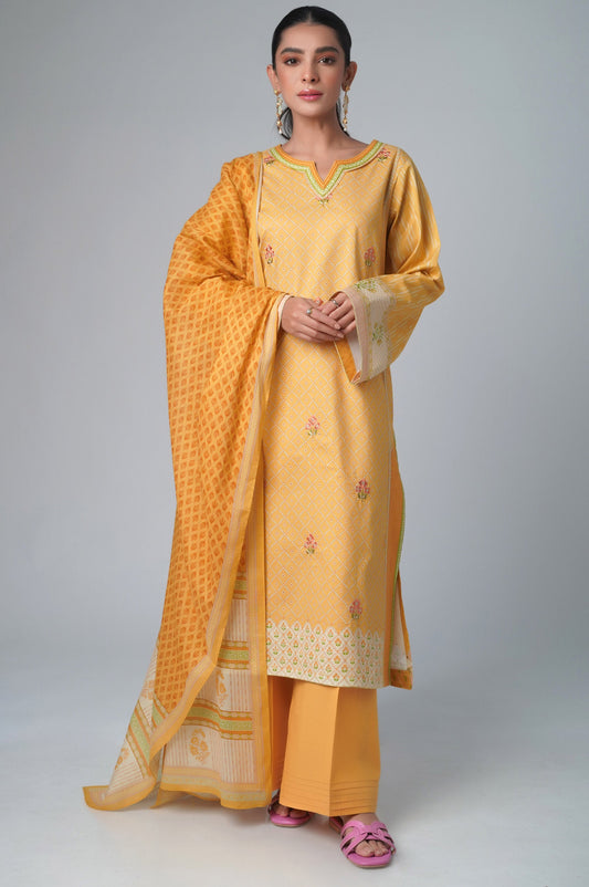 Unstitched 2 Piece Printed Lawn Suit