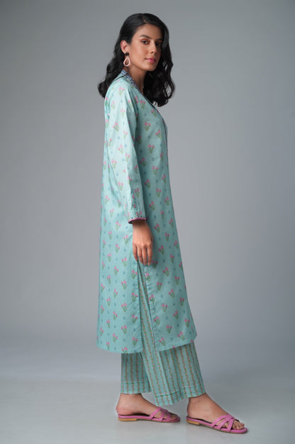 Unstitched 2 Piece Printed Lawn Suit
