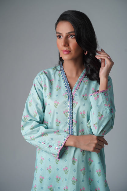 Unstitched 2 Piece Printed Lawn Suit