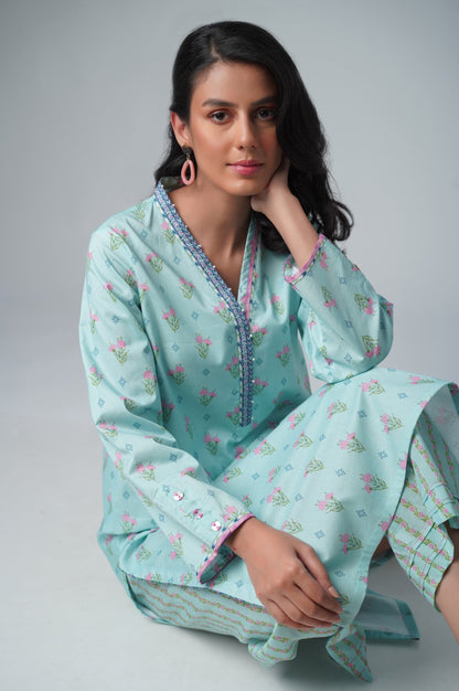 Stitched 2 Piece Printed Lawn Suit