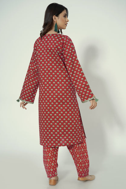 Unstitched 2 Piece Printed Lawn Suit