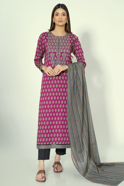 Unstitched 2 Piece Printed Lawn Suit