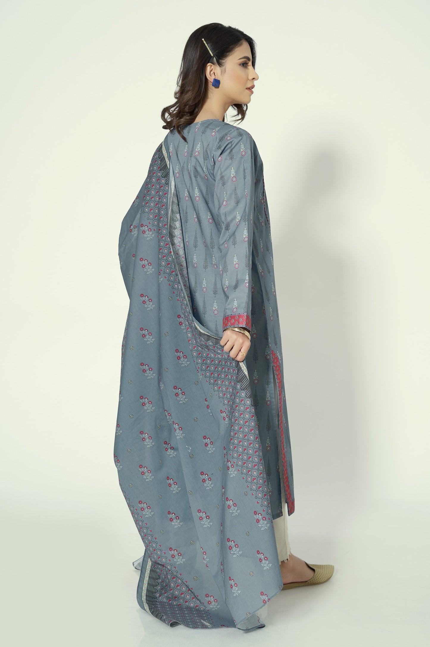 Unstitched 2 Piece Printed Lawn Suit
