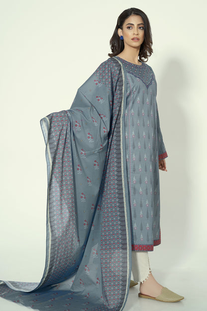 Unstitched 2 Piece Printed Lawn Suit