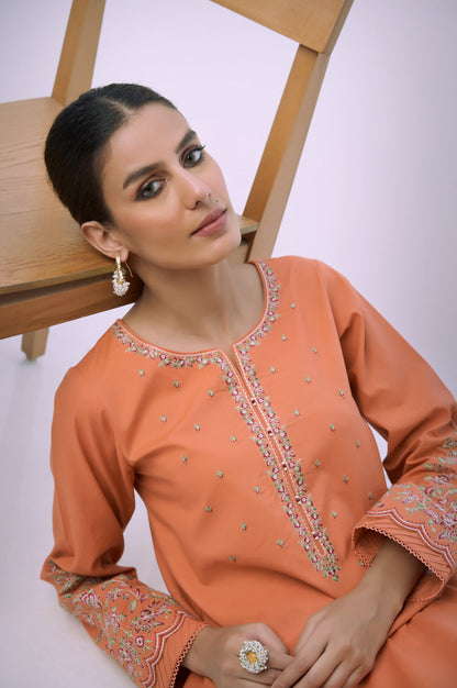 Unstitched 2 Piece Embroidered Cambric Suit