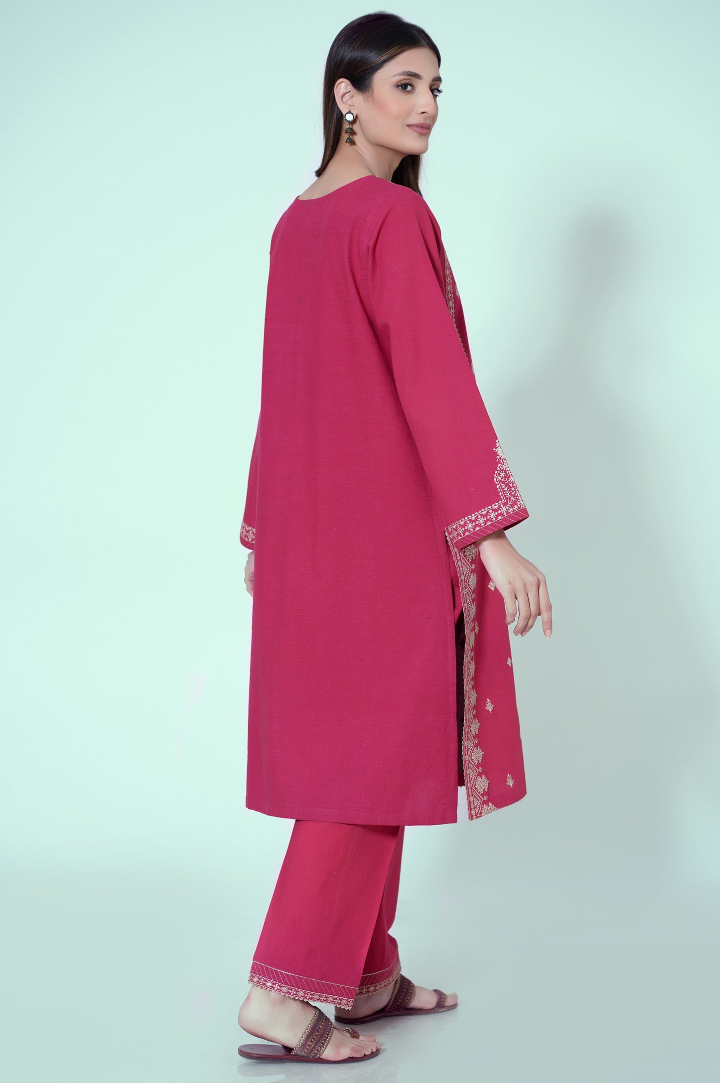 Unstitched 2 Piece Embroidered Cambric Suit