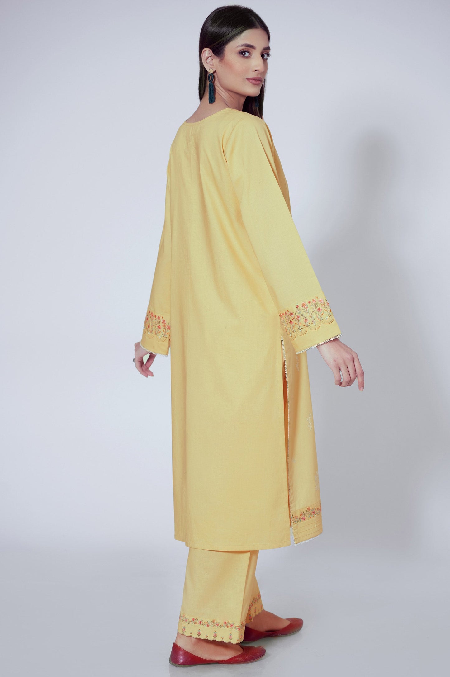 Unstitched 2 Piece Embroidered Cambric Suit