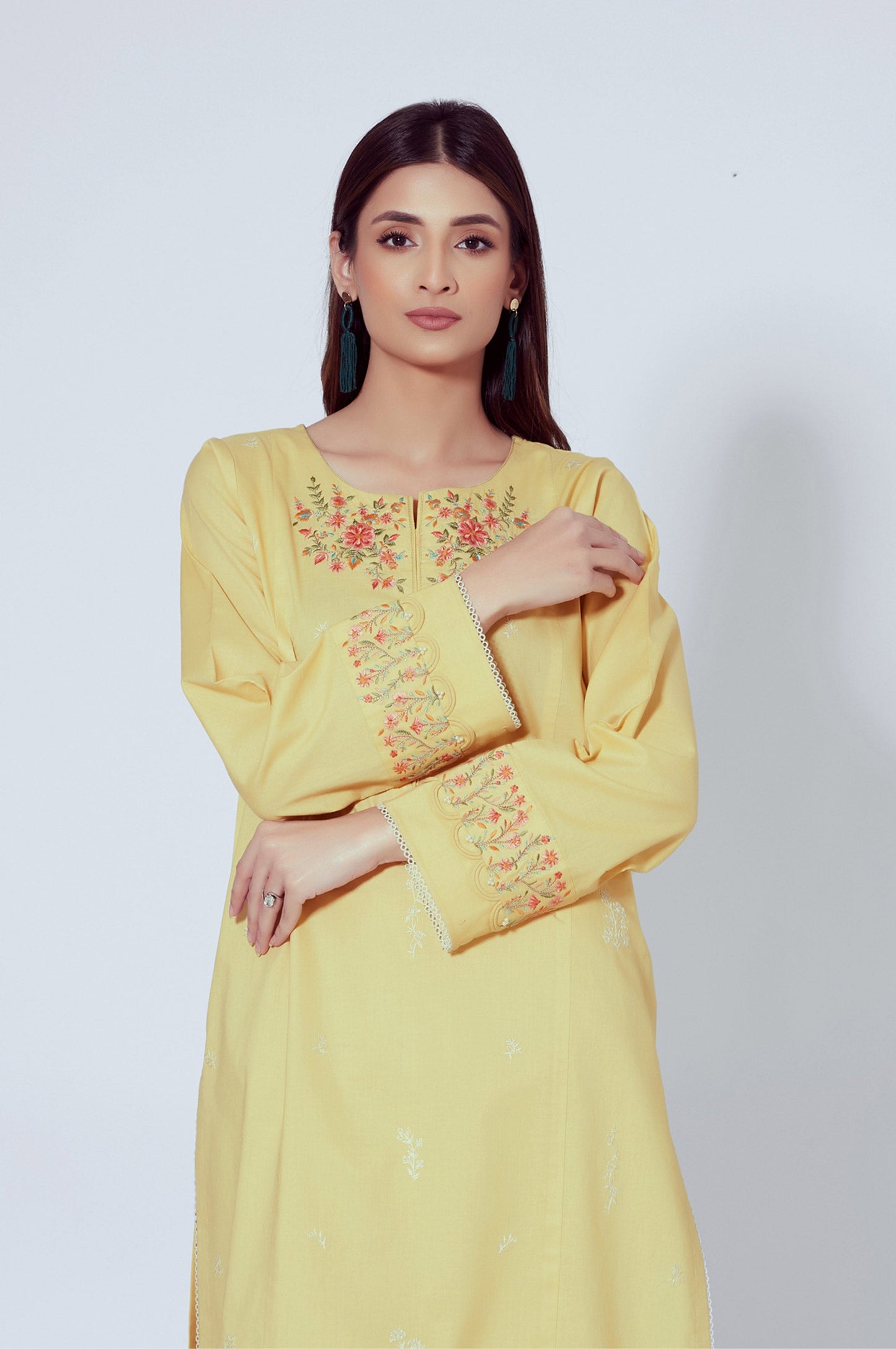 Unstitched 2 Piece Embroidered Cambric Suit