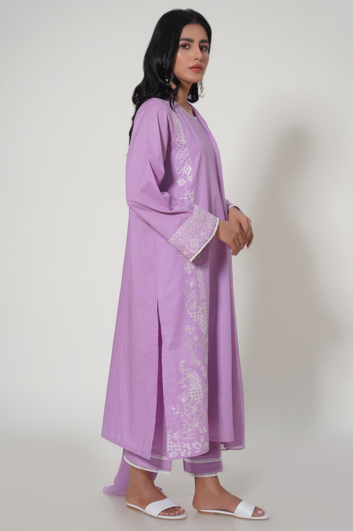 Unstitched 2 Piece Embroidered Cambric Suit