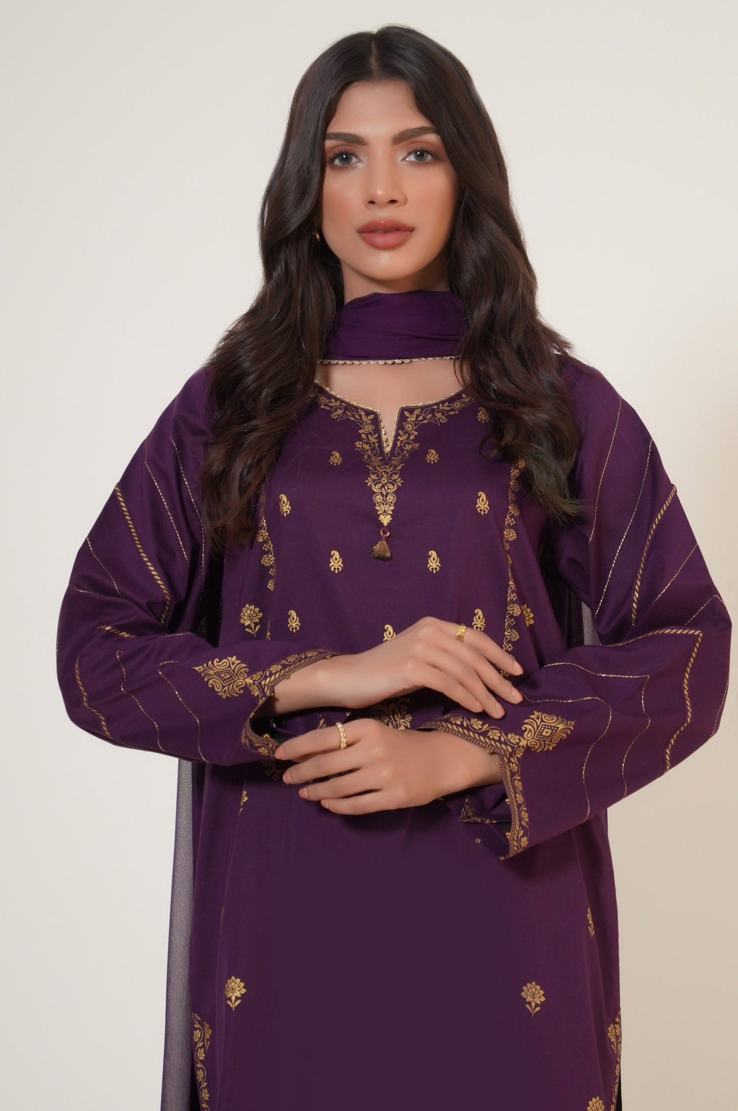 Unstitched 2 Piece Paste Printed Lawn Suit