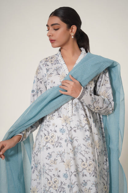 Unstitched 2 Piece Printed Cambric Suit