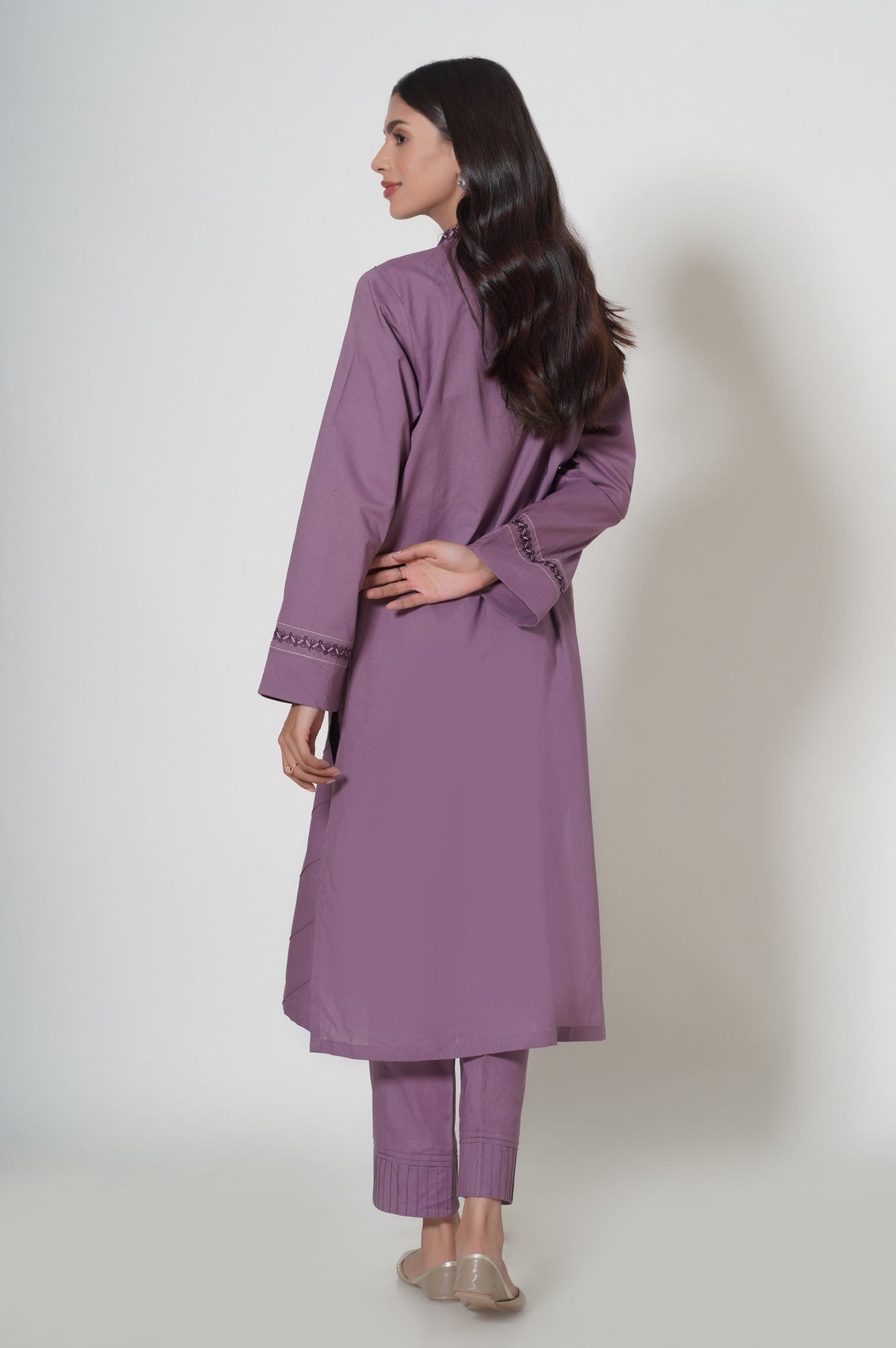 Unstitched 2 Piece Embroidered Cambric Suit