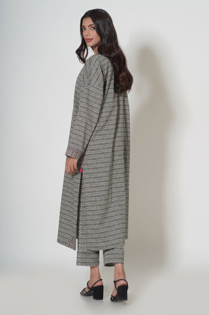 Stitched 2 Piece Printed Cambric Suit