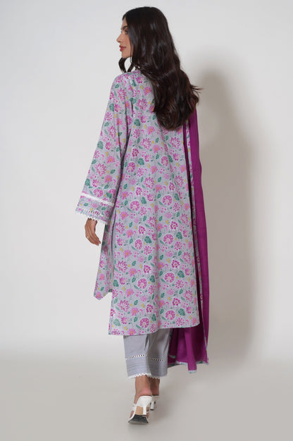 Unstitched 2 Piece Printed Lawn Suit