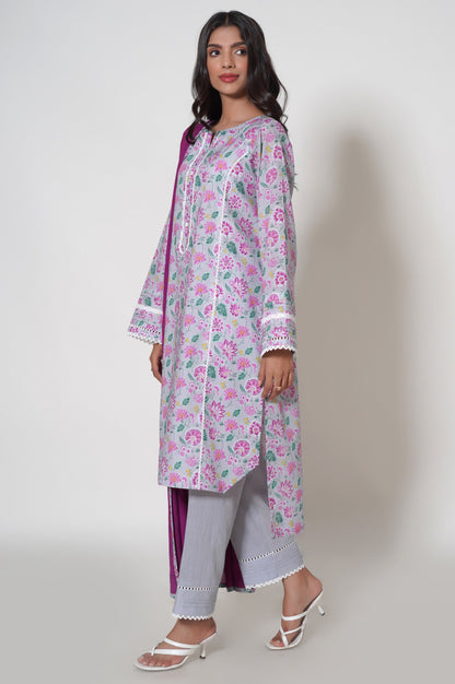 Unstitched 2 Piece Printed Lawn Suit