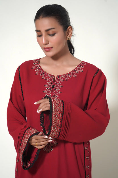 Unstitched 2 Piece Embroidered Cottel Suit