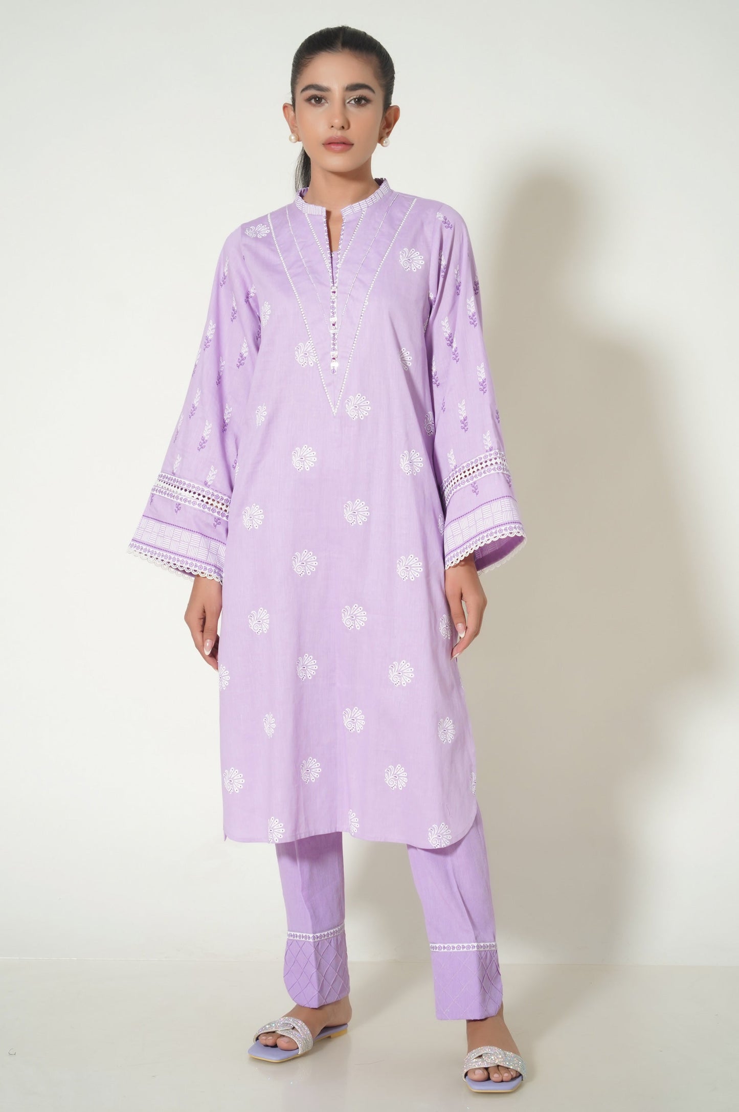 Stitched 2 Piece Printed Cottle Suit