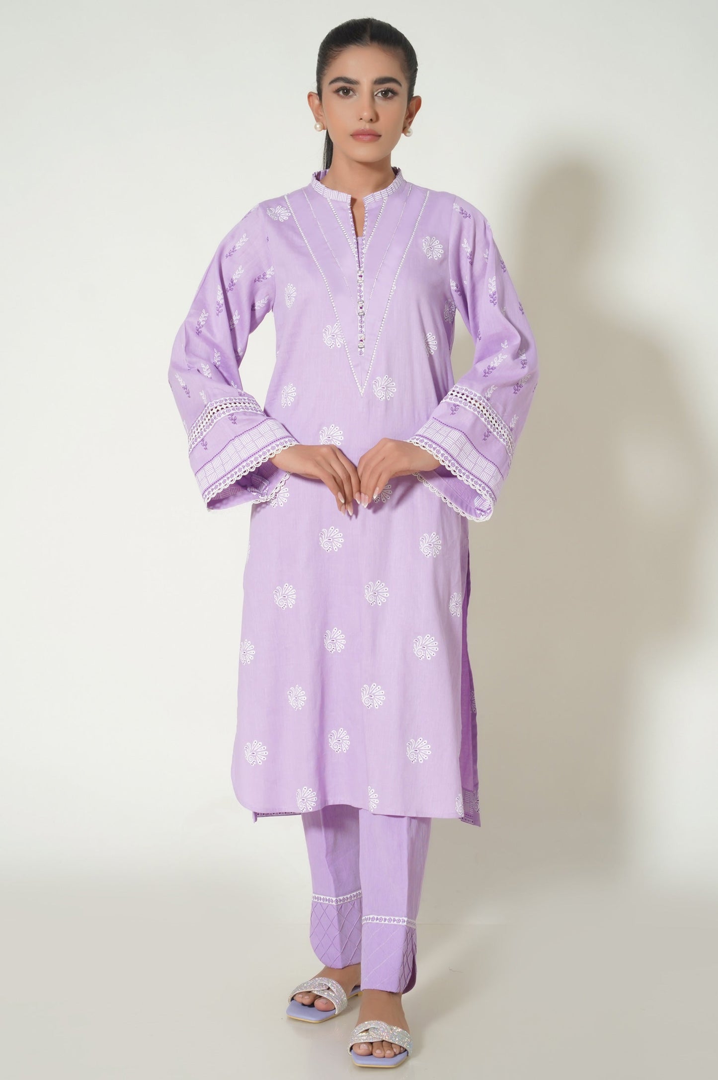 Unstitched 2 Piece Paste Printed Cottel Suit